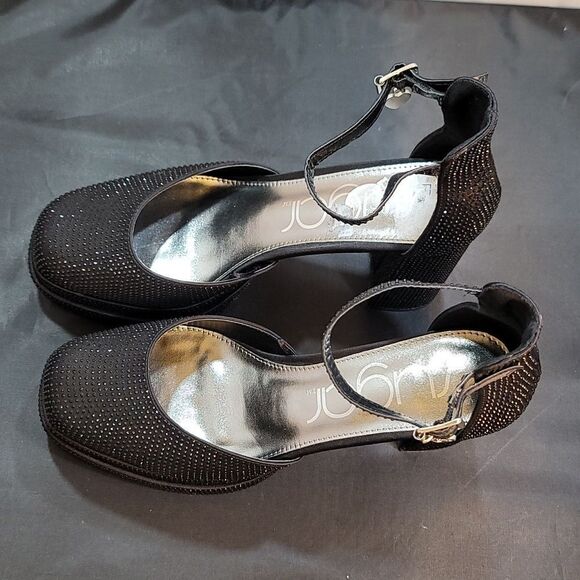 BRAND NEW SUGAR JEWEL PLATFORM BLOCK HEEL CLOSED TOE SANDAL - Picture 8 of 16